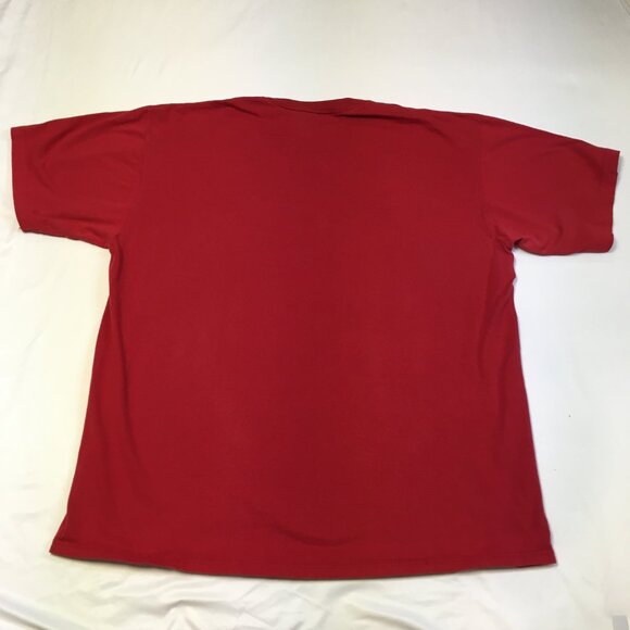 Men's 2X Vintage 1990 red UNLV Runnin' Rebels basketball short sleeve tee shirt - Picture 10 of 10